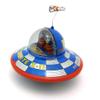 Charmgle Small Spaceship Toy Classic Tin Toy Wind-Up Toy, Spacecraft Playthings Adult Collection Toy Novelty Xmas Gift Bar Home Decor view 4