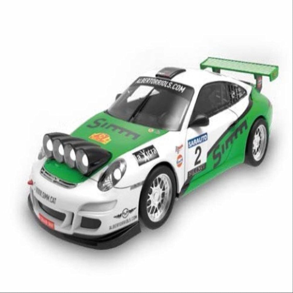SCX U10332X300 Porsche 911 Rally Orriols, #2 with Lights 1:32 Slot Car