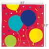 Balloon Party Birthday Red Luncheon Napkins (Pack of 16) - Festive Design Paper Napkins For Celebrations view 2