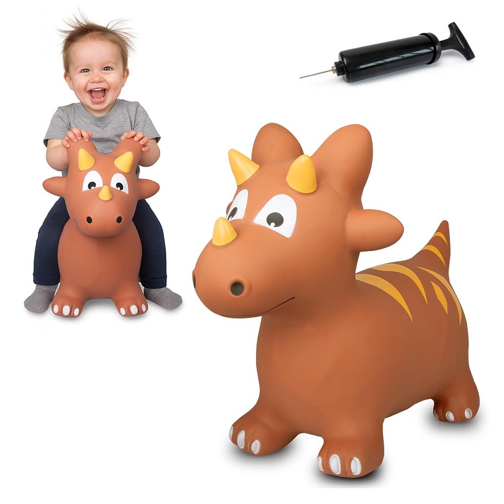 JAMARA 460591 Dino HoppyDoo Bouncy Toy for Children, Bouncing Toy Baby Indoor/Outdoor, Gift for Kids, Garden Toy, Bouncing, Easy Care, BPA-Free, with Pump