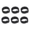 30pcs Hair Dreadlocks Cuffs Adjustable Wig Hair Braids Cuffs Clips Braiding Beads Filigree Extensions Rings Black view 4