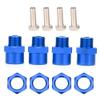 Tbest RC Wheel Hex Hub Adapter, 12mm to 17mm Wheel Hex Hub Conversion Adapter for D4 HSP 94123 1/10 RC Car(Blue) Car Model Accessories Replacement Parts view 1