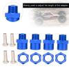 Tbest RC Wheel Hex Hub Adapter, 12mm to 17mm Wheel Hex Hub Conversion Adapter for D4 HSP 94123 1/10 RC Car(Blue) Car Model Accessories Replacement Parts view 2
