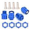 Tbest RC Wheel Hex Hub Adapter, 12mm to 17mm Wheel Hex Hub Conversion Adapter for D4 HSP 94123 1/10 RC Car(Blue) Car Model Accessories Replacement Parts view 4