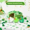 24 Pack St Patricks Day Rubber Ducks - 2 inch Shamrock Rubber Duckies Bulk - Saint Pattys Day Irish Gifts for Adults Kids Party Favors Accessories, Jeep Ducking view 4