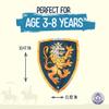 Liontouch - Noble Knight Foam Shield for Kids, Blue/Medium - Age 3-8 | 15.4 x 11.8 in | Medieval Pretend Play Toy with Golden Lion Theme | Safe Battle Accessory for Dress Up & Costumes for Boys view 4