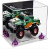 Better Display Cases Versatile Acrylic Display Case - Medium Rectangle Box with Mirror, Purple Risers and Clear Base 12" x 8.25" x 8" (A004-PR) view 1