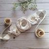All Beige Wedding Sach, Bridal Belt, Flower Girl Sash Maternity Sach, Beige-Off White Maternity Sach. Photo Prop Sach, Baby Shower Maternity Sach view 1