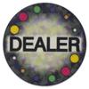 Large 2 Inch Ceramic Texas Holdem Poker Dealer Button view 2