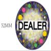 Large 2 Inch Ceramic Texas Holdem Poker Dealer Button view 4