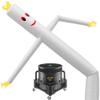 Cloud 9 Inflatable Wacky Waving Tube Man with Blower, White 20 ft Dancing Air Puppet with Flailing Arms view 1