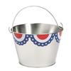 Patriotic Metal Pail Large - Party Supplies - 3 Pieces view 1