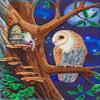 Crystal Art Notebook - Owl and Fairy Tree Notebook Kit - Create a Sparkling Notebook Cover Using Crystals - for Ages 8 and up view 1