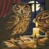 CRYSTAL ART Craft Buddy CAK-A99L The Astrologer Owl, 40x50cm Kit view 1