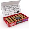 The Purple Cow - Stamper - Monster Maker Stamp Kit for Kids. Paint Stamper for Arts and Crafts. Develop Creativity with 31 Stamps and an Ink pad, for Girls and Boys Ages 6 to 16. view 2