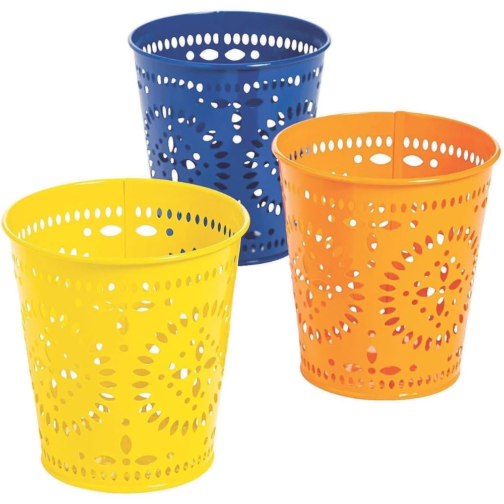 Fiesta Die Cut Pails - Party Supplies - 6 Pieces