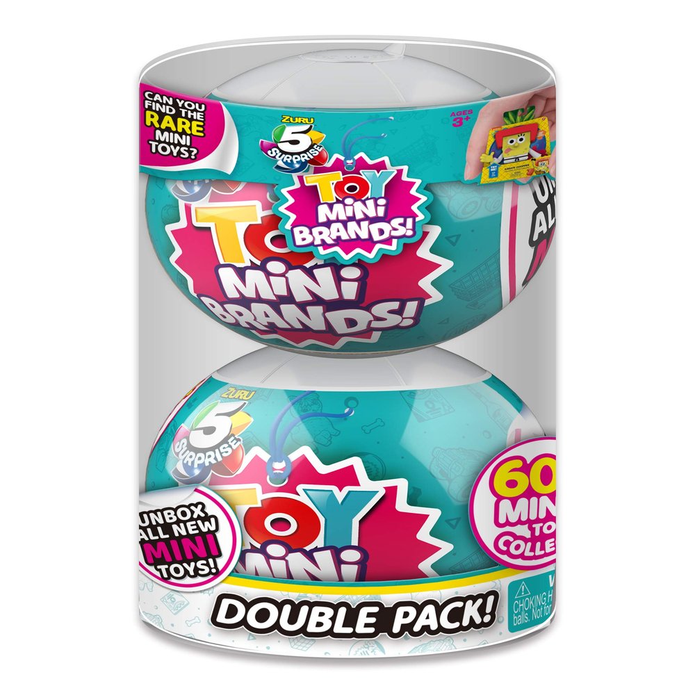5 Surprise Toy Mini Brands Series 1 by ZURU (2 Pack) Toys Mystery Capsule Real Miniature Brands Collectibles Amazon Exclusive (Series 1)