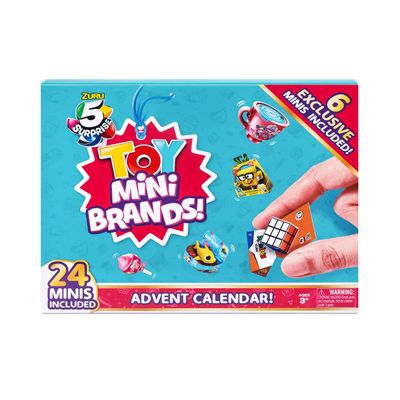 5 Surprise Toy Mini Brands Limited Edition Advent Calendar by ZURU with 24 Surprise Pack & 6 Exclusive Minis, Toys Mystery Capsule Real Miniature Brands Collectibles