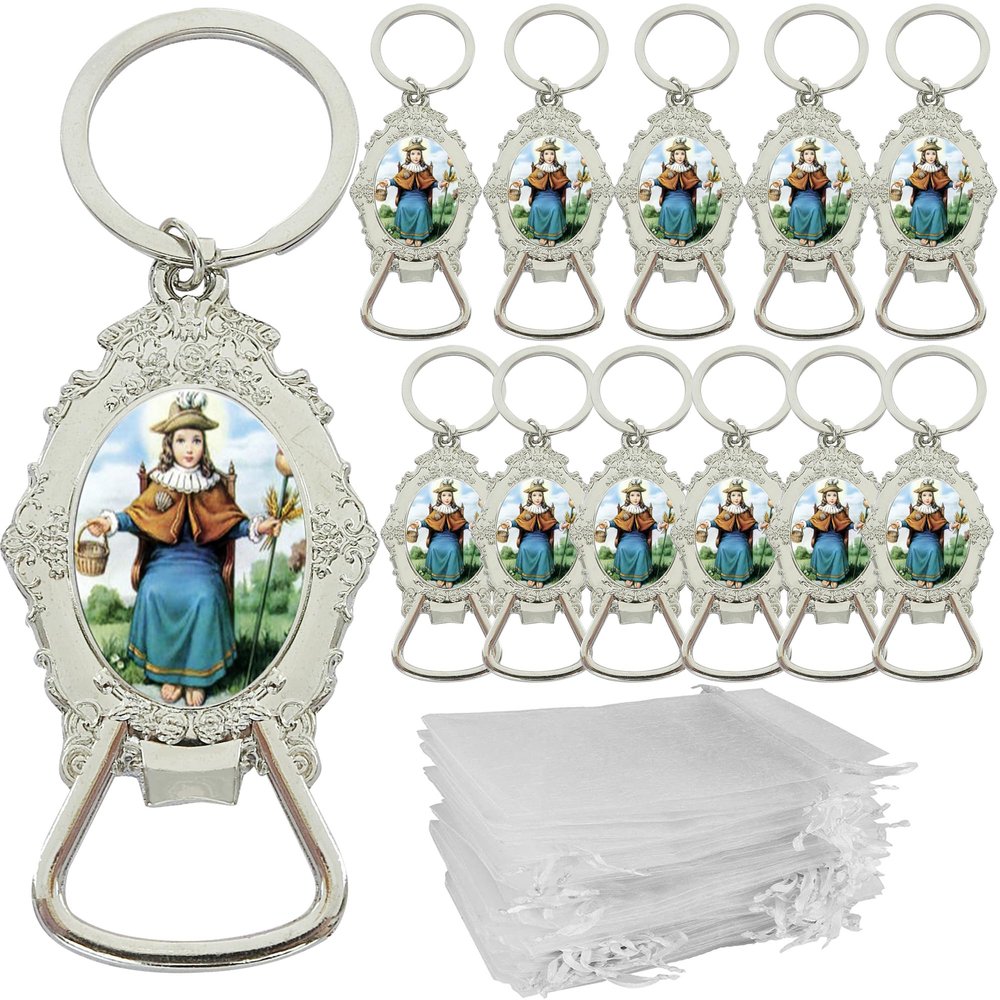 12 Pieces Santo Nio de Atocha Keychain Baptism Favor Memorial Gift Holy Infant of Atocha