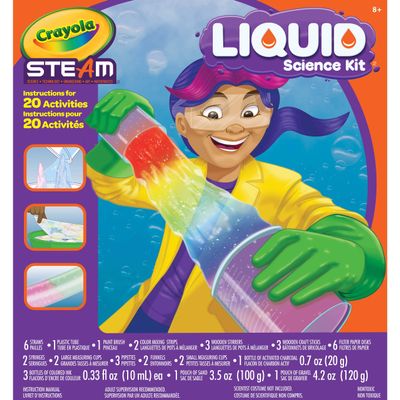 Crayola Liquid Science Kit for Kids, Water Experiments, Educational Toy, Gift for Kids, 7, 8, 9,10