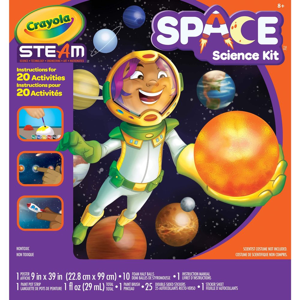 Crayola Solar System Science Kit, Educational Toy, Gift for Kids, Ages 7, 8, 9, 10