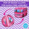 Barbie Camper Pop Up Play Tent  Folds for Easy Storage with Carrying Bag Included | Amazon Exclusive  Sunny Days Entertainment view 2