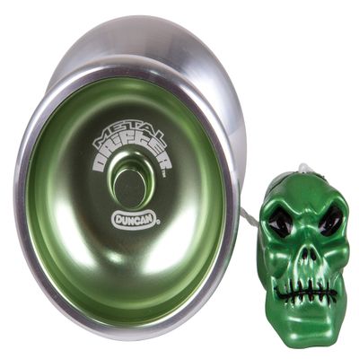 Duncan Toys Metal Drifter Yo-Yo, String Trick Yo-Yo with Counterweight, Ball Bearing Axle and Aluminum Body, Green