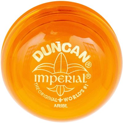 Duncan Toys Imperial Yo-Yo, Beginner Yo-Yo with String, Steel Axle and Plastic Body, Orange