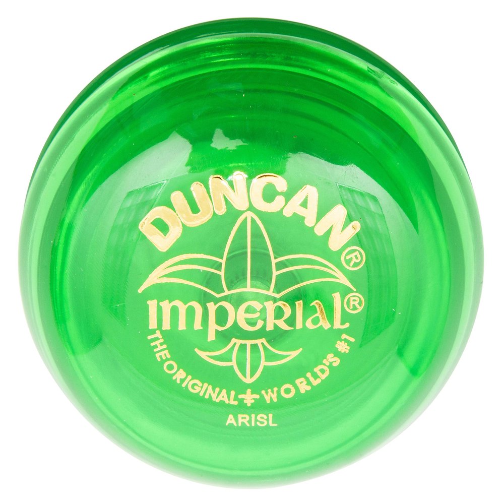 Duncan Toys Imperial Yo-Yo, Beginner Yo-Yo with String, Steel Axle and Plastic Body, Lime Green