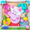 Peppa Pig Baking with Peppa Roleplay Set, 7 Pieces - Includes Chef's Hat, Oven Mitt, Cupcake/Muffin Tray, Cupcakes, Spoon & Bowl - Cook with Peppa! - Toy Gift for Kids - Ages 2+ view 1