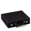 Bey-Berk Parker 100-Chip Black Poker Set, Leatherette Case with 11.5g Clay Composite Chips, Playing Cards and Dice view 1