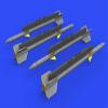 Eduard EDB672237 Brassin 1:72-R-3R Missiles for MiG-21 view 3