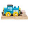 Bigjigs Rail Wooden Class 7 Diesel Shunter Locomotive with Wooden Track view 1