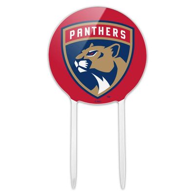 Acrylic NHL Florida Panthers Logo Cake Topper Party Decoration for Wedding Anniversary Birthday Graduation