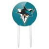 Acrylic NHL San Jose Sharks Logo Cake Topper Party Decoration for Wedding Anniversary Birthday Graduation view 1