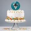 Acrylic NHL San Jose Sharks Logo Cake Topper Party Decoration for Wedding Anniversary Birthday Graduation view 4