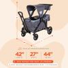 Baby Trend Expedition 2-in-1 Stroller Wagon Plus, Ultra Grey view 3