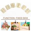 20pcs Dollhouse Mini Hinges Hardware Miniature 1: Dollhouse Miniature Furniture Cabinet Closet with 80 Screws Yellow view 4