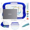 Magnetic Drawing Board,Large Doodle Board Toddler Toys for Girls Boys 3 4 5 6 7 Year Old Kids Gift Etch A Colorful Sketch Magnet Erasable Pad (Blue) view 4