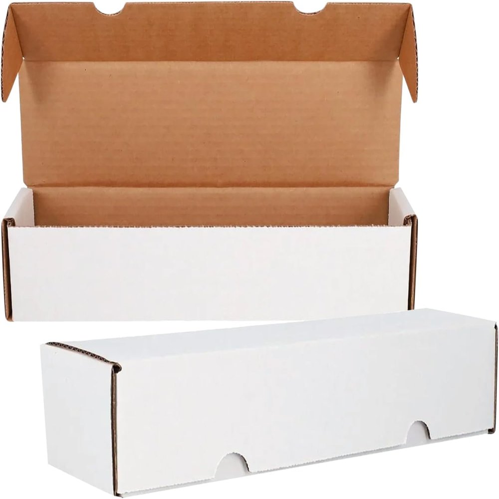 BCW Single Row Gaming Card Storage Box - 2ct | 1000 Count Card Holder Box | Corrugated Paper Cardboard Holder | Card Storage Box For Bulk CCG Card Collection Organization