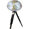 Willston 16" Diameter Globe, USA Cartography with Raised Mountain Relief and Sturdy Metal Stand. Unique and modern! The Willston features a blue ocean map. The raised relief embossing provides 3D like texture that both educates and captivates. This l view 1