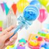 24 Pieces Fillable Baby Rattle Party Favors, Blue with Decorative Bear & Ribbon view 2