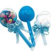 48 Pieces Fillable Baby Rattle Party Favors, Blue with Decorative Bear & Ribbon view 4