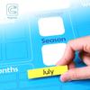 Navaris Kids Magnetic Calendar - Early Years Learning - Weather, Date, Month, Day, Season Educational Chart for Children - Kids Wall Board - Blue view 3