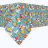 Fabric Textile Products, Machine Washable, 100% Milliken Polyester, Tablecloths, Table Runners, Napkins, & Outdoor Tablecloths, Doodle Baby Birds & Baskets (84" x 84") view 1