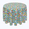 Fabric Textile Products, Machine Washable, 100% Milliken Polyester, Tablecloths, Table Runners, Napkins, & Outdoor Tablecloths, Doodle Baby Birds & Baskets (90" Round) view 1