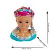 Klein Theo 5398 Princess Coralie Make - up and Hairdressing Head Mariella | with Hair Accessories, Cosmetics and Much More | Toy for Children from 3 Years Old view 4