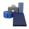 FDP SoftScape Playtime and Climb Multipurpose Playset for Infants, Toddlers 10m-2yrs For Crawlers and Little Builders, Learn Gross Motor Skills at Home or Daycare (6-Piece)- Navy/Powder 12364-NVPB view 3