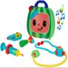 CoComelon Official Musical Checkup Case, Plays Clips from Doctor Checkup Song  Includes 4 Themed Medical Doctor Accessories (Thermometer, Syringe, Stethoscope, and More) for Fun Role Play, Green view 1
