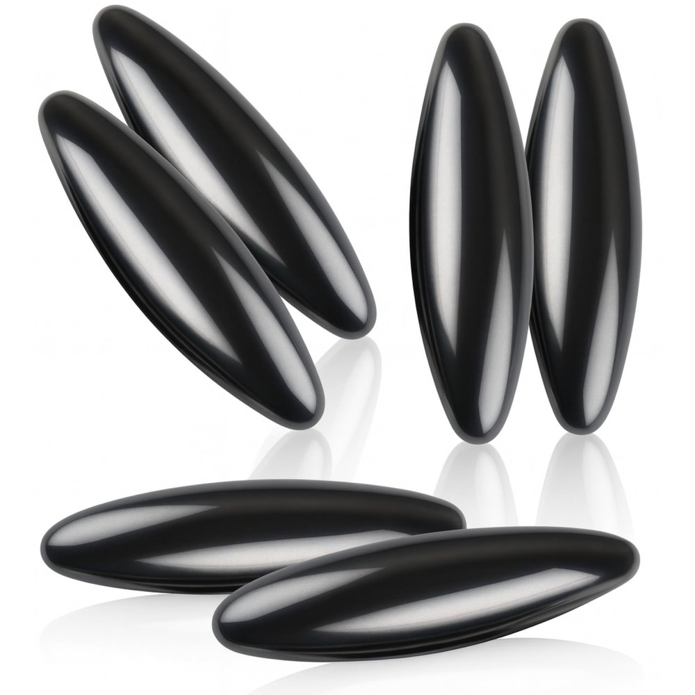 ArtCreativity Magnetic Rattlesnake Eggs Set of 3 Pairs, Magnetic Fidget Toys for Kids, Rattle Snake Egg Toys with Powerful Magnets, Fun Oval Magnets for Christmas Party